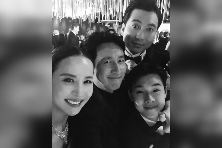 Parasite actress Cho Yeojeong pays tribute to onscreen husband Lee