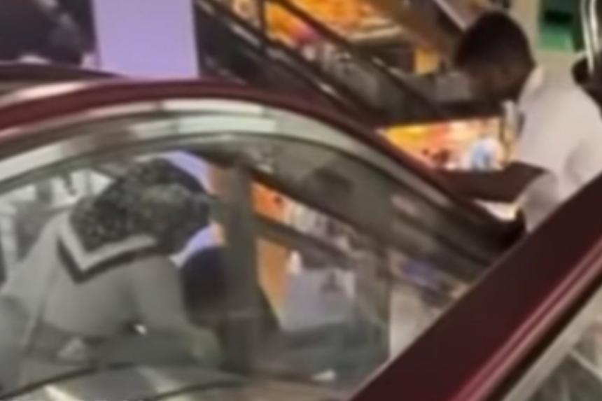 3-year-old’s finger gets stuck as he falls on escalator at City Plaza in ...