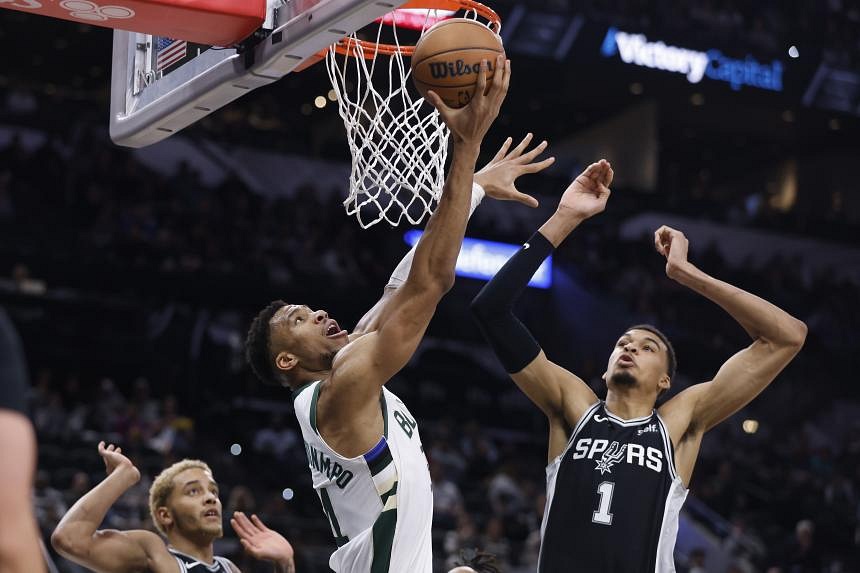 Giannis Antetokounmpo Leads Bucks Over Victor Wembanyamas Spurs