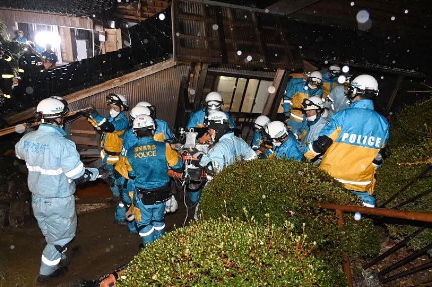 Woman in 90s pulled from rubble alive five days after Japan