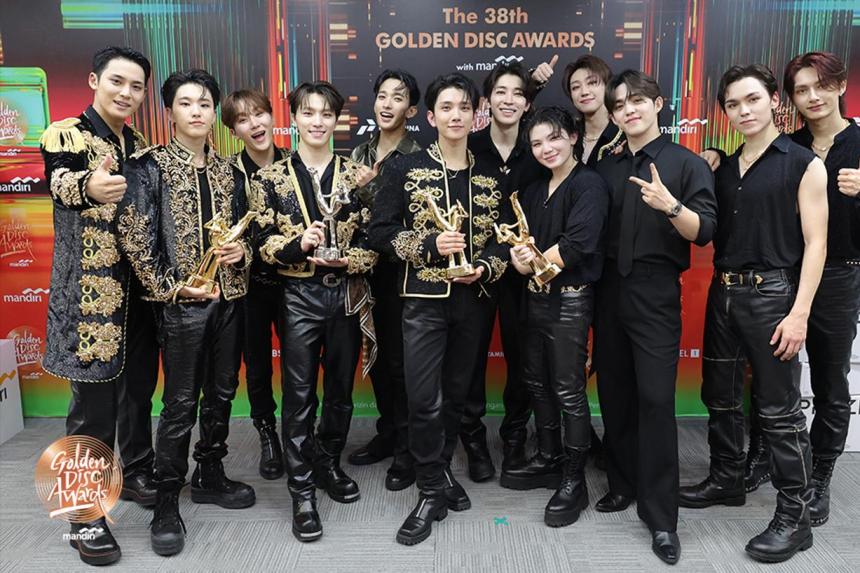 K-pop boy band Seventeen win top honours at 38th Golden Disc Awards