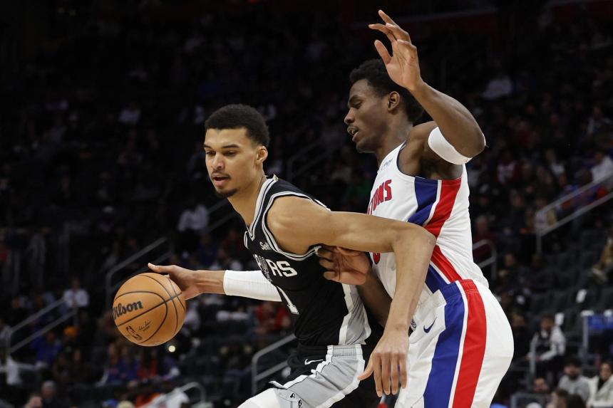Victor Wembanyama gets tripledouble as San Antonio Spurs rout Detroit