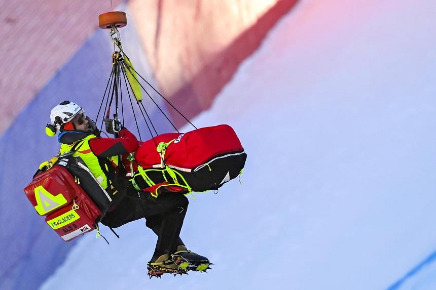 Skiers Aleksander Aamodt Kilde and Alexis Pinturault airlifted to ...