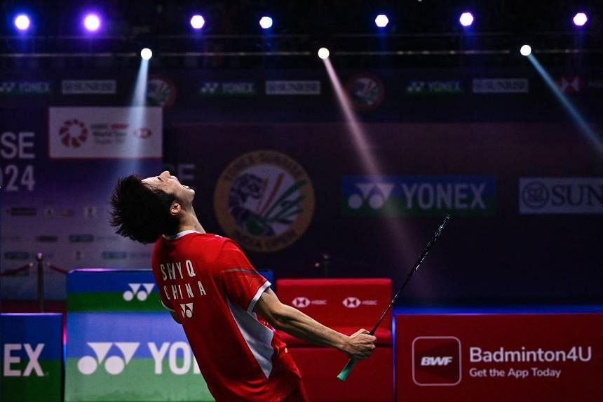 印度羽毛球公开赛中国选手石宇奇击败李卓耀夺得冠军海峡时报