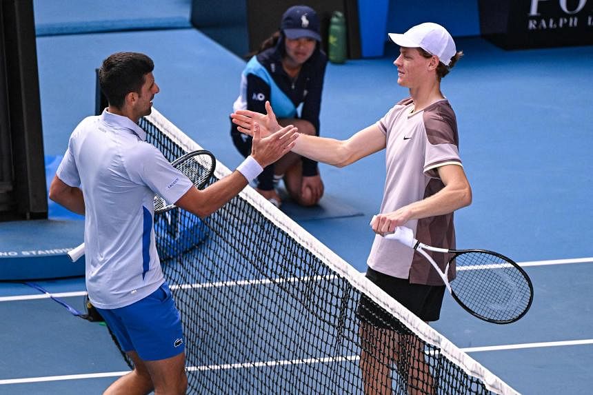 Jannik Sinner ends Novak Djokovic's Australian Open reign to reach