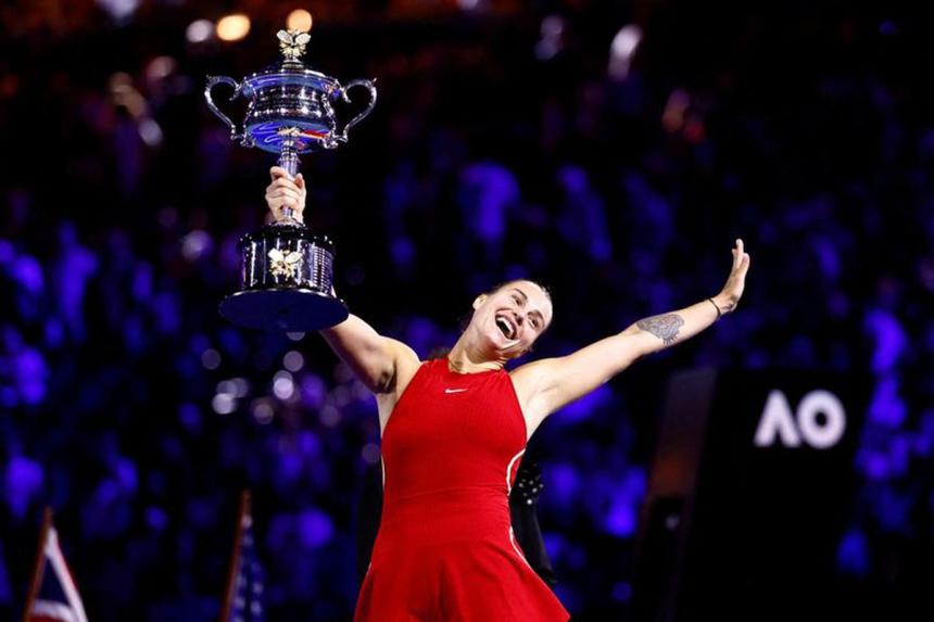 Sabalenka hails team after second Australian Open crown | The Straits Times