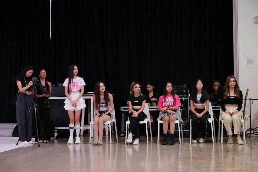 120 Hopefuls In Singapore Audition For K-pop Girl Group Fifty Fifty ...