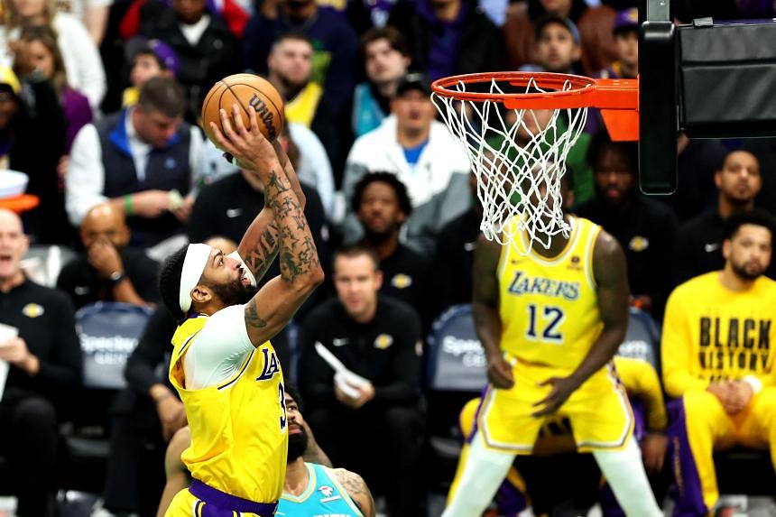 Anthony Davis triple double sparks Lakers to third NBA win in a