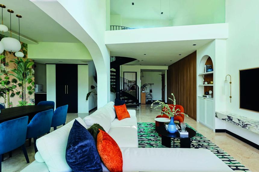 The Chic Home: Interior designer’s tropical penthouse in Bukit Timah ... - Compact Penthouse Renovation With A Tropical And Exotic Theme