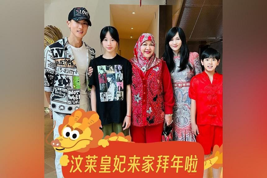 Singer Wu Chun celebrated Chinese New Year with former Brunei royalty