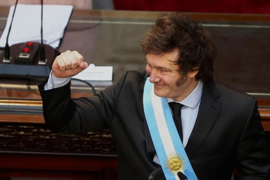 Argentina's Milei pledges to 'speed up' plans in fiery challenge to