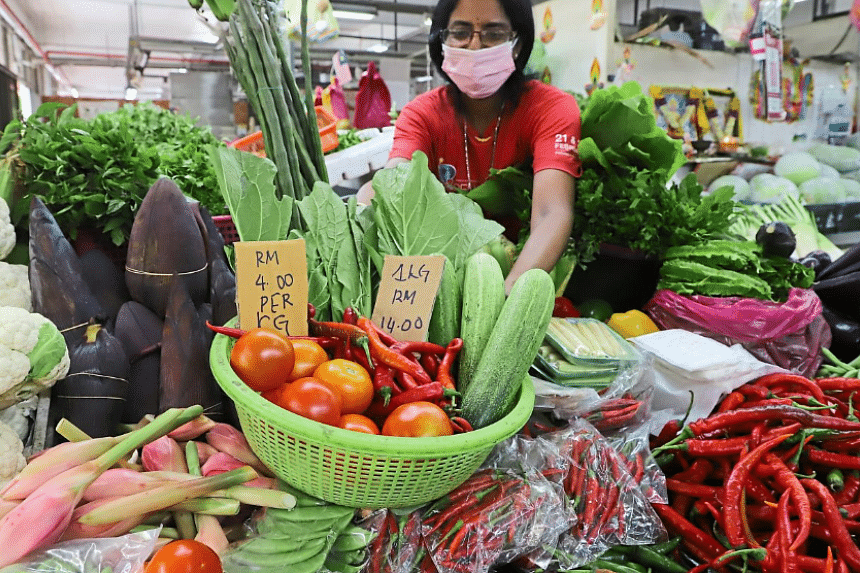 Vegetable, fish vendors in Malaysia enjoy great yield with prolonged dry spell