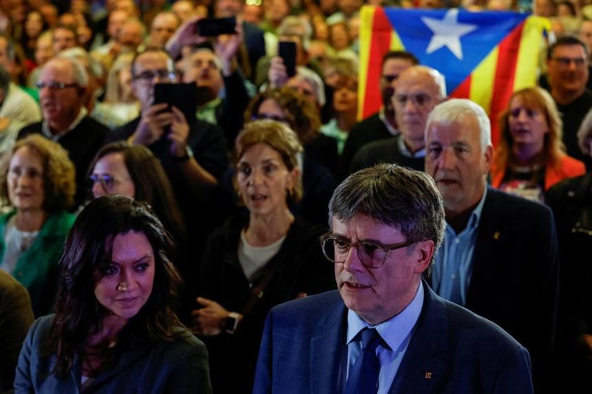 Catalonia's Puigdemont says pro-independence party close to taking back control of region
