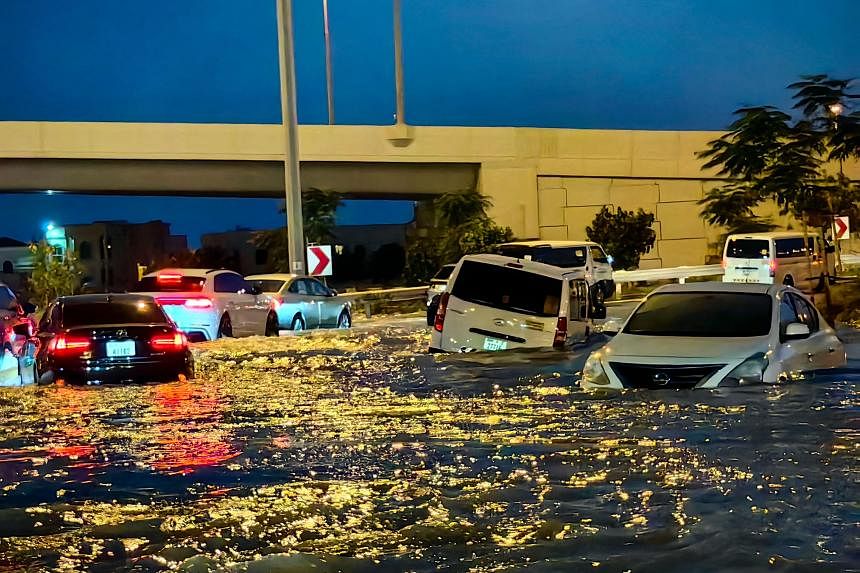 Dubai roads, airport reel from floods after record rains