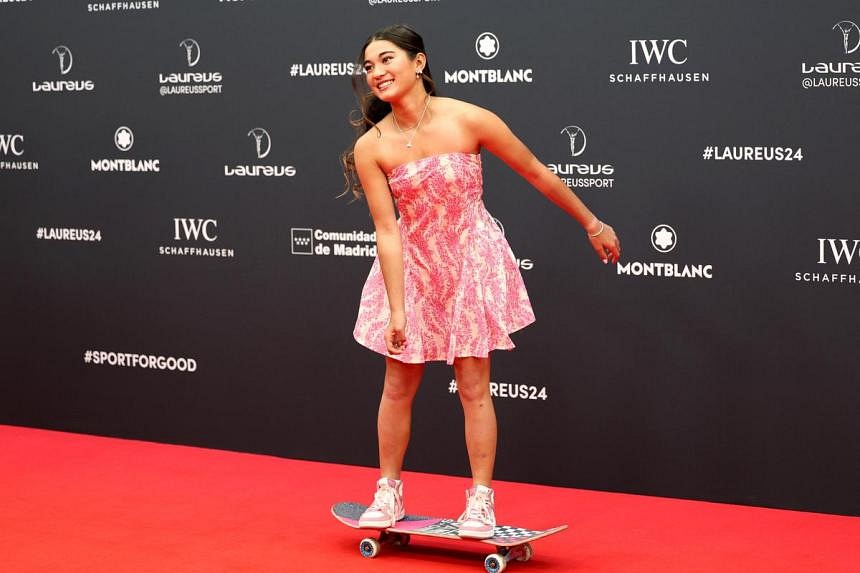 Teen skater Trew eyeing Paris after rolling off with Laureus award ...