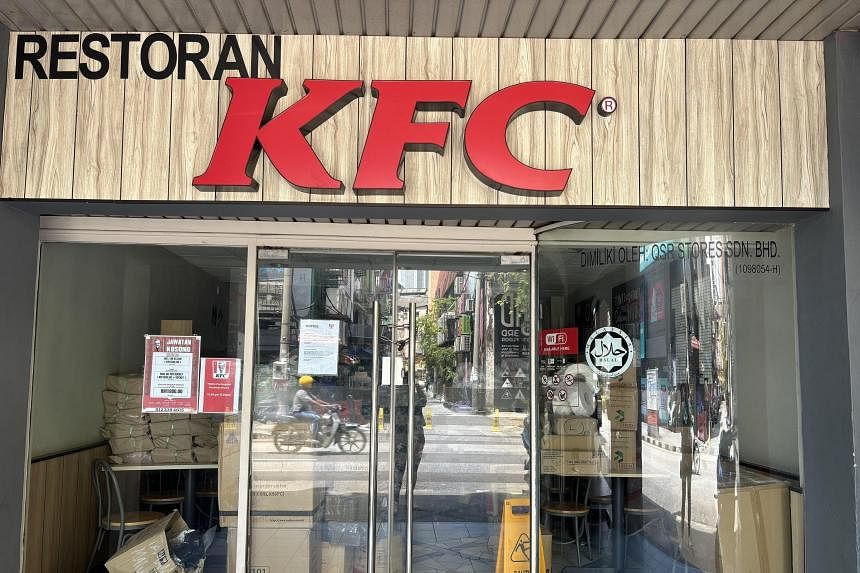 由于支持巴勒斯坦的抵制，肯德基关闭了马来西亚100多家餐厅