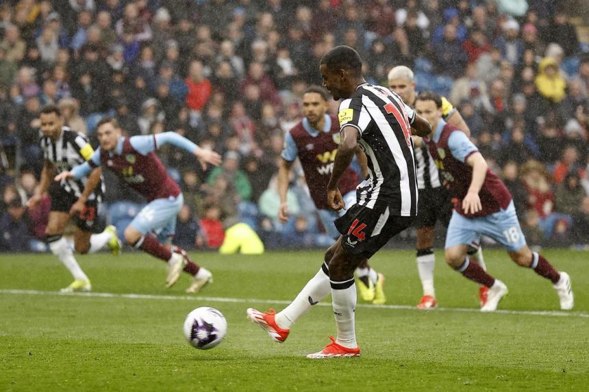 Newcastle rout sends Burnley close to the drop