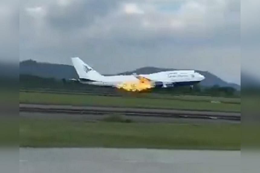 Garuda Indonesia flight turns back, makes emergency landing after engine fire
