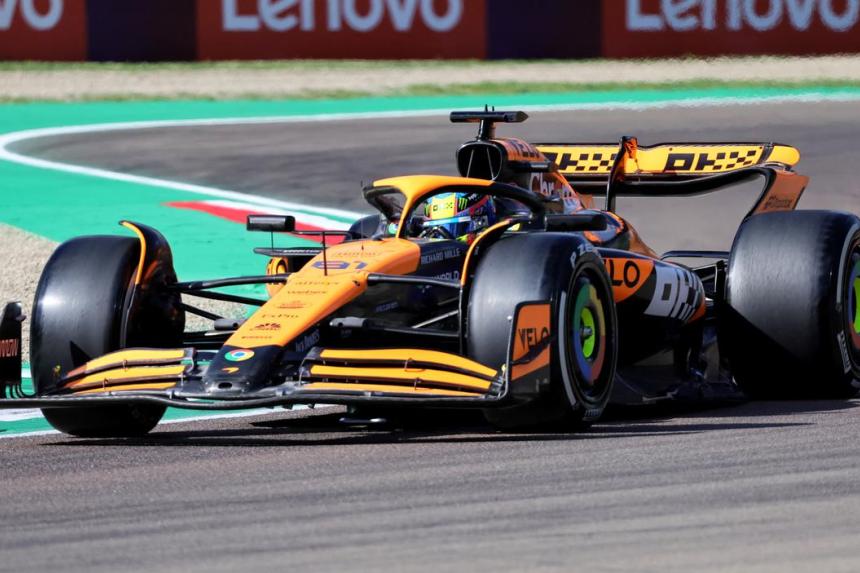 McLaren in redflagged final Imola practice The Straits Times