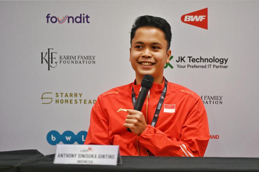 S’pore Badminton Open champion Anthony Ginting aims for hat-trick