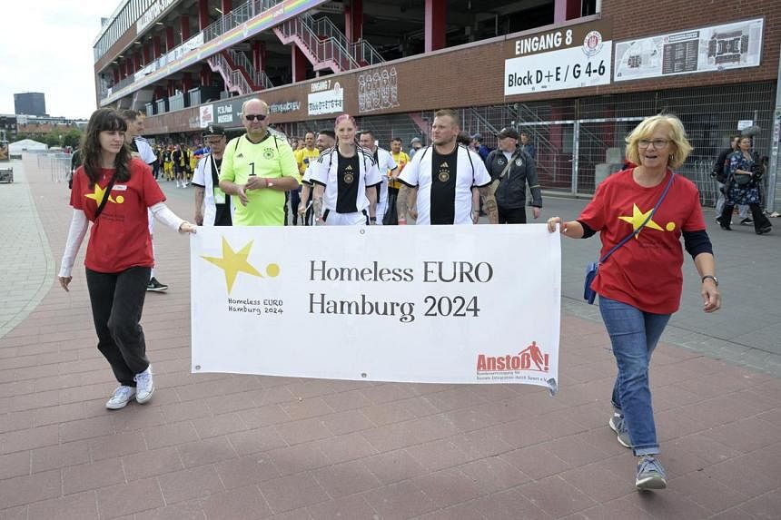 'Homeless Euro 2024' kicks off beside main tournament