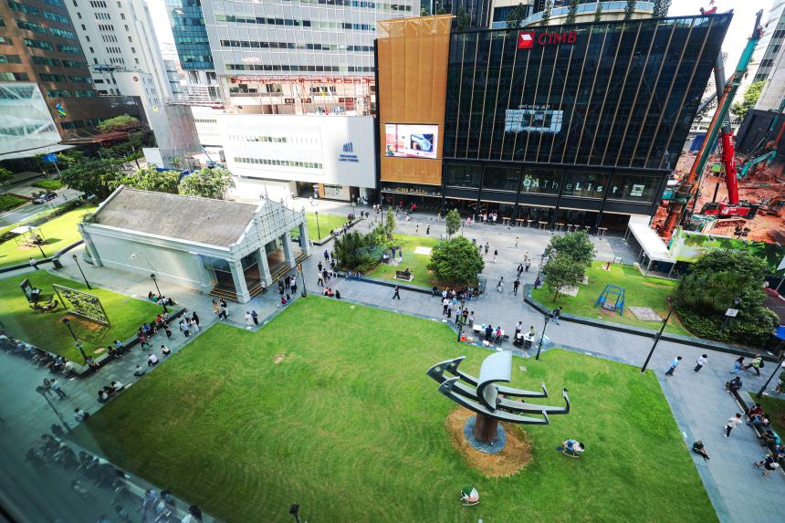 Raffles Place Park to be revamped into space for relaxation, social ...