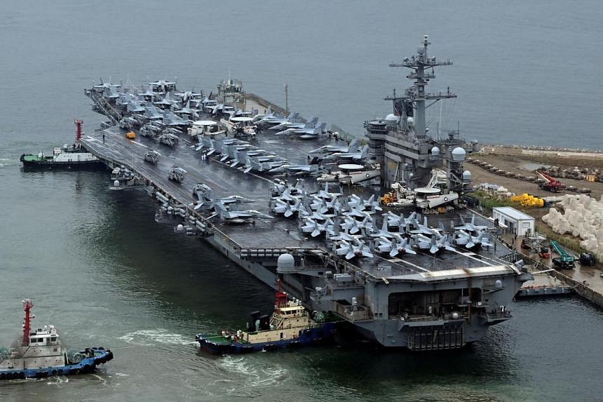 US aircraft carrier arrives in South Korea for military drills | The ...