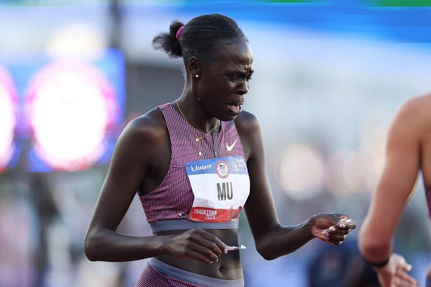Athing Mu falls at US trials, will not defend Olympic 800m title The