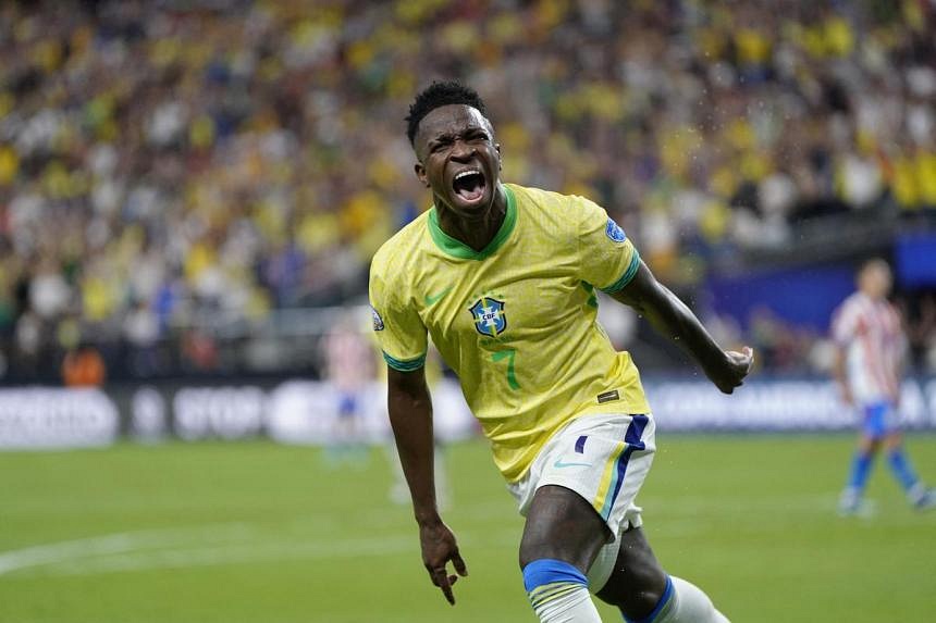 Vinicius brace helps Brazil to 4-1 Copa America win over Paraguay | The ...