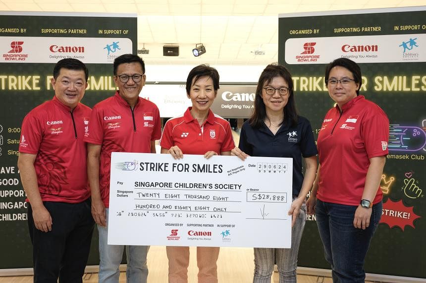 Singapore Bowling Federation’s Strike for Smiles event raises $40,000 for children and athletes