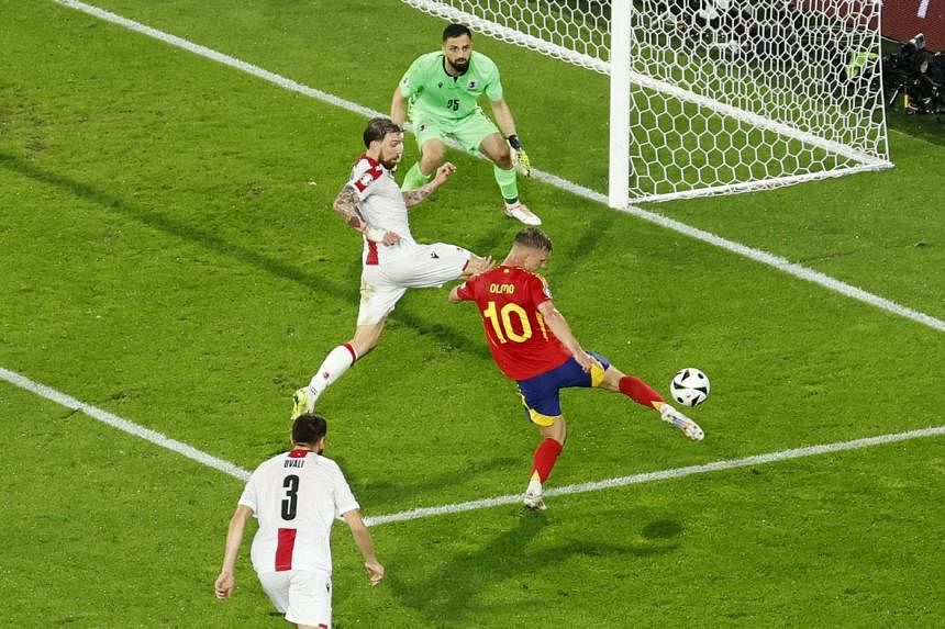 Spain see off brave Georgia to set-up Germany quarter-final