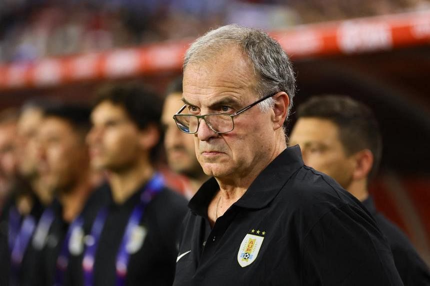 Coach Bielsa suspended after Uruguay arrive late onto pitch at Copa