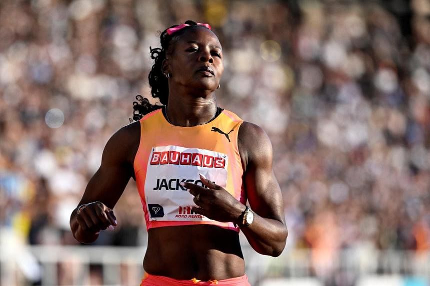 Shericka Jackson completes sprint double at Jamaican Olympic trials