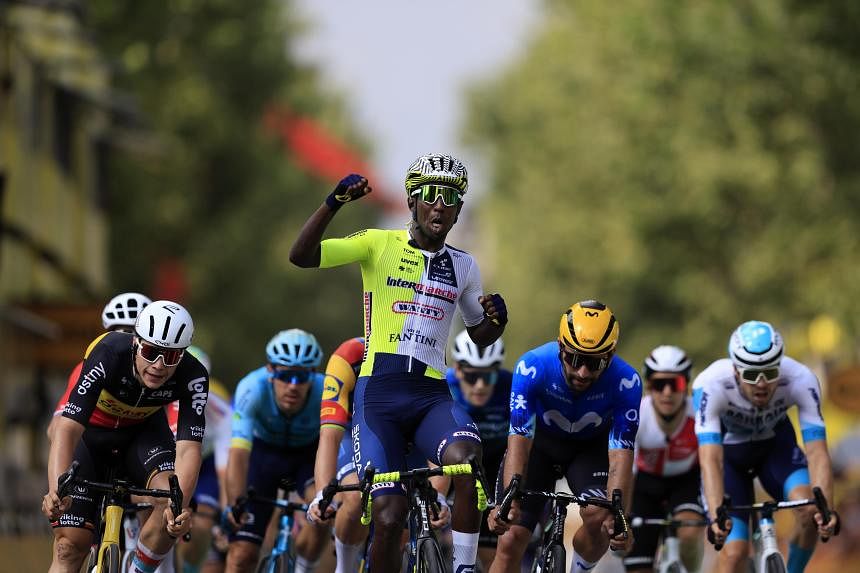 Eritrean Binian Girmay wins Tour de France stage as Richard Carapaz takes race lead