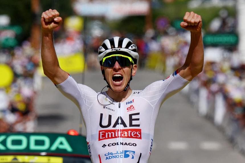 Pogacar flexes his muscles and claims tour de France overall lead