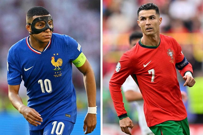 Kylian Mbappe, Cristiano Ronaldo Face Off In France-Portugal Clash At ...