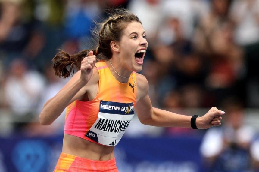 Ukraine's Mahuchikh breaks 1987 women's high jump world record The