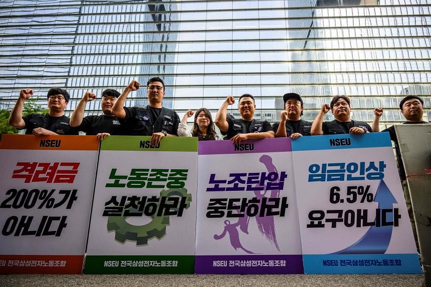 Samsung workers’ union in South Korea starts three-day strike