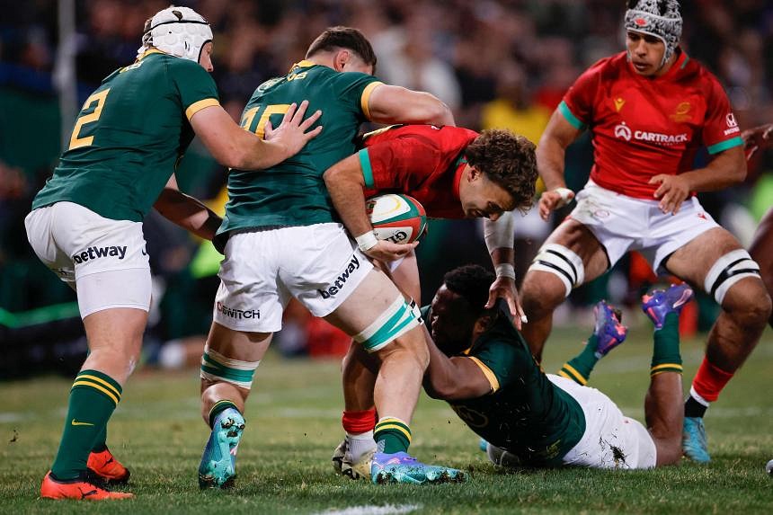 South Africa score 10 tries to rout Portugal in one-off rugby test ...