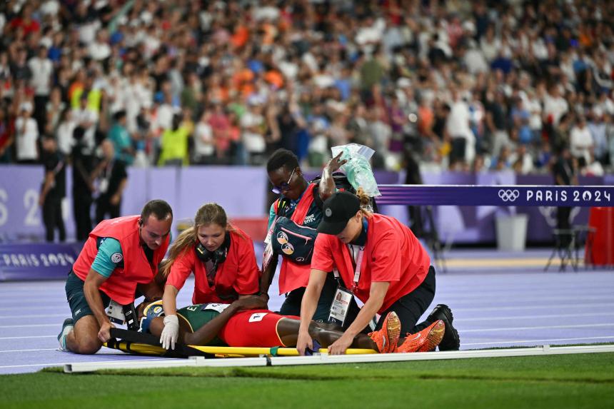 Ethiopian steeplechase world-record holder Lamecha Girma in ‘good shape’ after fall, IOC says