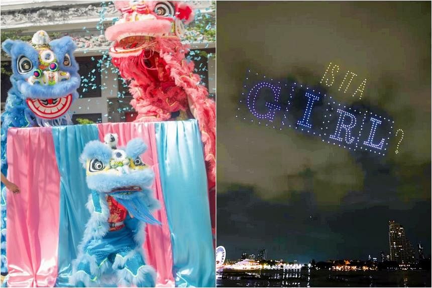 From drone shows to lion dances, Singaporeans get creative with gender reveal parties