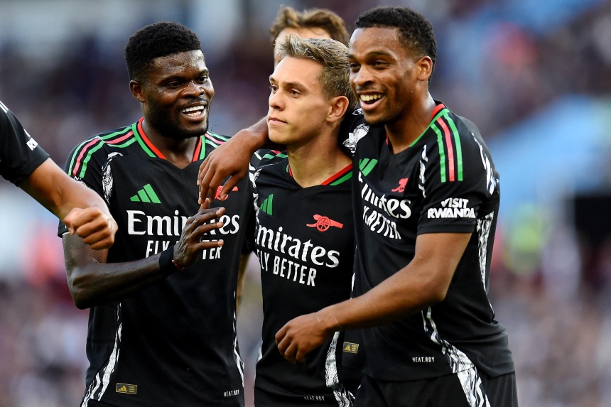 Leandro Trossard, Thomas Partey earn Arsenal gritty win at Aston Villa