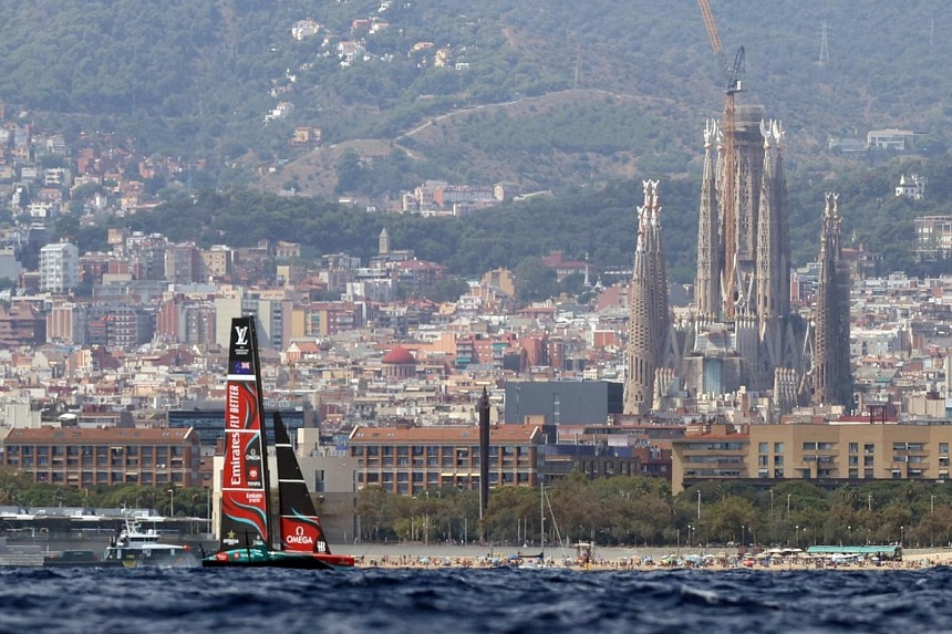 New Zealand back on the water after America's Cup boat rebuild The