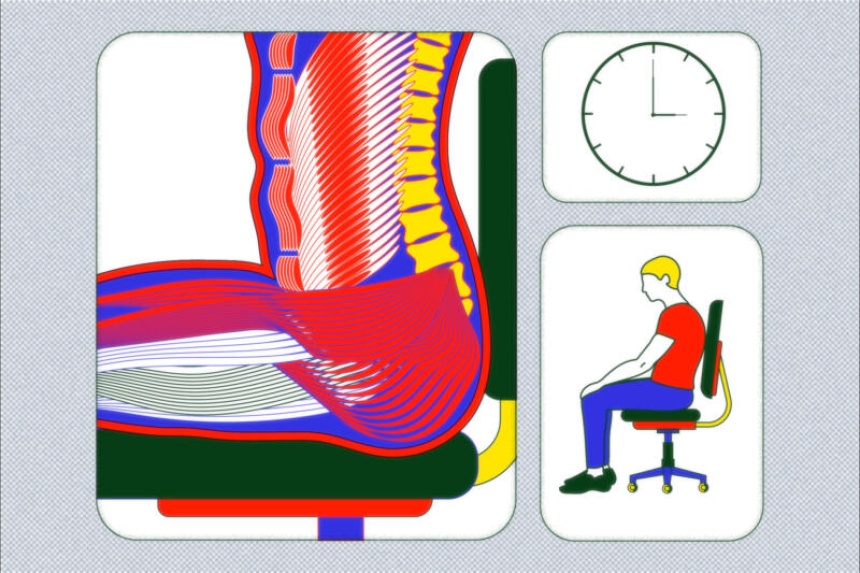 Sitting all day can cause dead butt syndrome