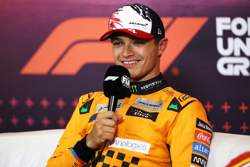 Lando Norris delighted after beating Max Verstappen to US Grand Prix