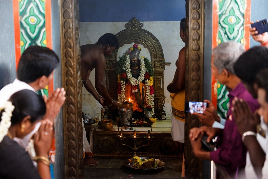 In her Indian grandfather’s village, residents pray for Kamala Harris