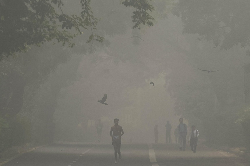 India’s toxic smog cuts off visibility in several areas