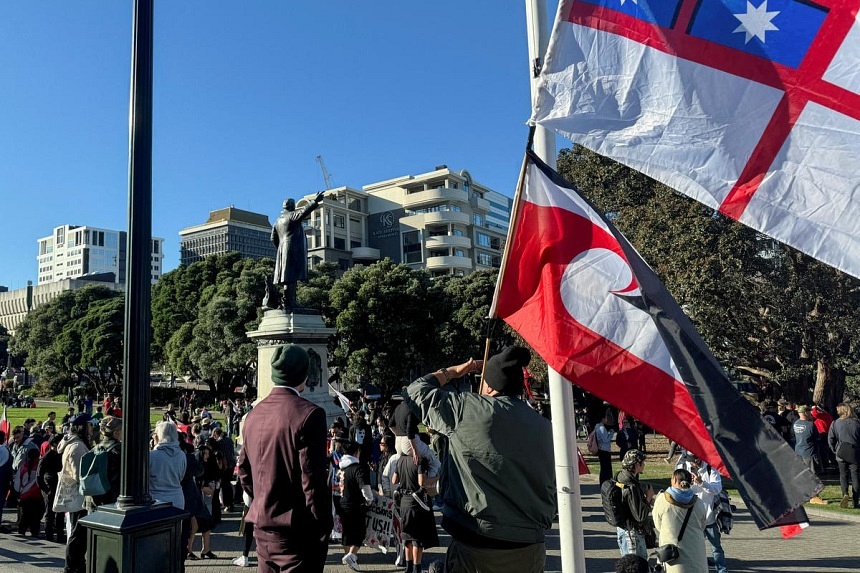 New Zealand parliament debates controversial bill as protesters march on capital