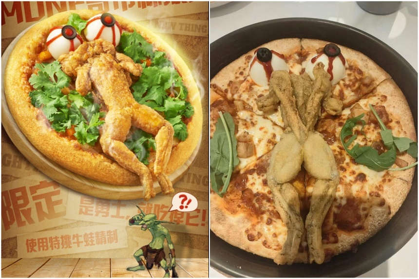 Ribbit or regret? Internet divided over Pizza Hut China’s new frog-topped pizza