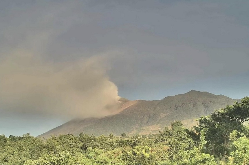 Evacuation call as Philippine volcano erupts The Straits Times